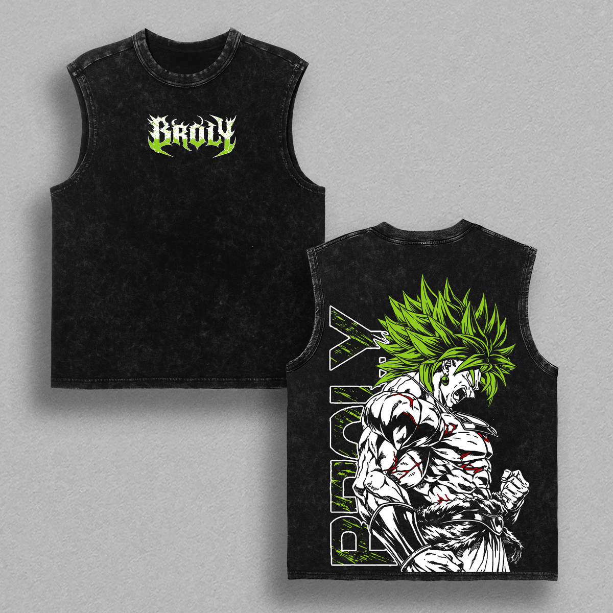 Broly x DBZ Legendary Super Saiyan Graphic Tee, Anime Vintage Washed T-Shirt, Rage Power Design, Streetwear Heavy Cotton Unisex Shirt, Gift for DBZ Fans