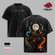 Avatar Aang Four Elements Vintage Washed T-Shirt, Avatar The Last Airbender Anime Graphic Tee, Air Water Earth Fire Bending Streetwear Oversized Shirt, Moon Spirit Unisex Heavy Cotton Tee