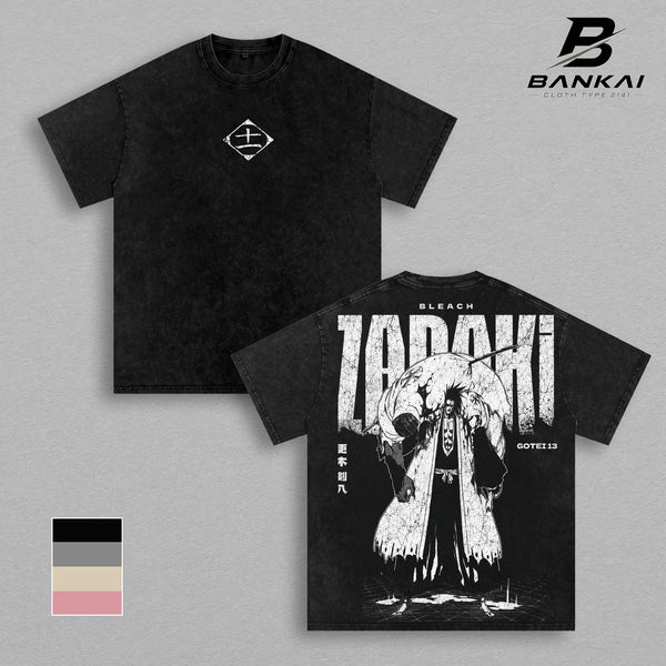 Zaraki Kenpachi Bleach T-Shirt, Soul Reaper Graphic Tee, Vintage Washed Anime Shirt, Hoodie, Sweatshirt, Tank Top, Oversized Streetwear Anime Merch
