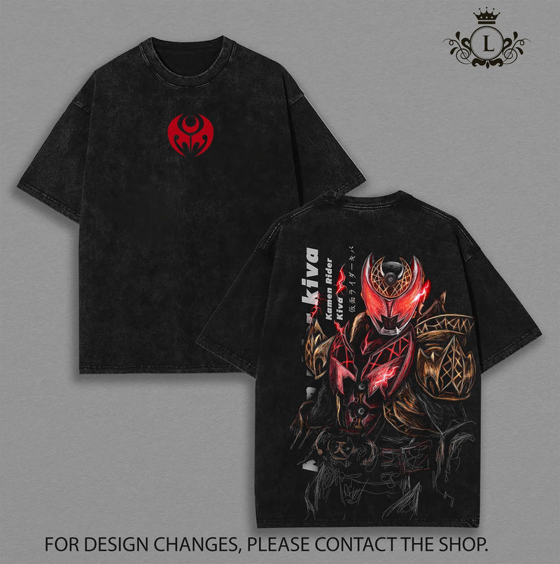 Limited Kamen Rider Ver 2 Oversized Tee | Vintage Tokusatsu Streetwear | Superhero Manga Graphic Shirt | Heavyweight Cotton Oversized Tee | Dark Aesthetic Otaku Apparel