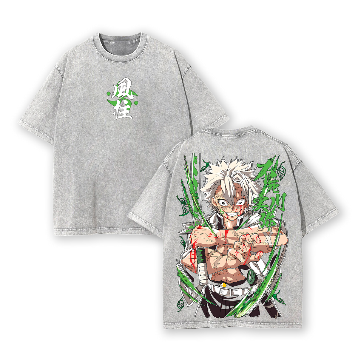 ''Wind Hashira'' Sanemi - Demon Slayer: Infinity Castle Anime Wahed T-Shirt