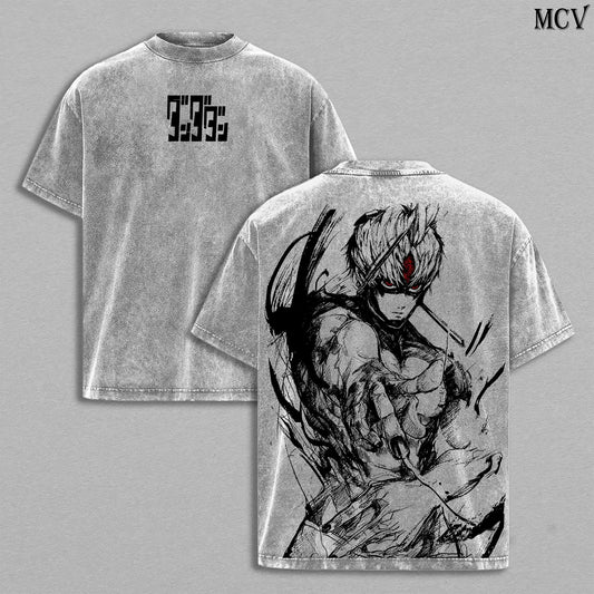 Jin Enjoji Dandadan T-Shirt, Occult Power Anime Tee, Cursed Energy Graphic Vintage Washed Tee