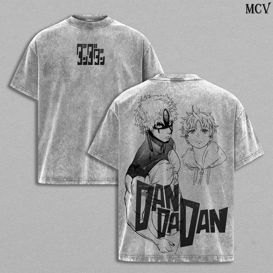 Dandadan Occult T-Shirt, Chaos Spirit Anime Tee, Supernatural Power Vintage Washed Graphic Tee