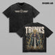 Future Trunks DBZ Vintage Shirt, Sword Time Warrior Lightning Battle Aura Double Printed Large Back Print Graphic Tees Men Unisex Heavyweight Streetwear Top Gift