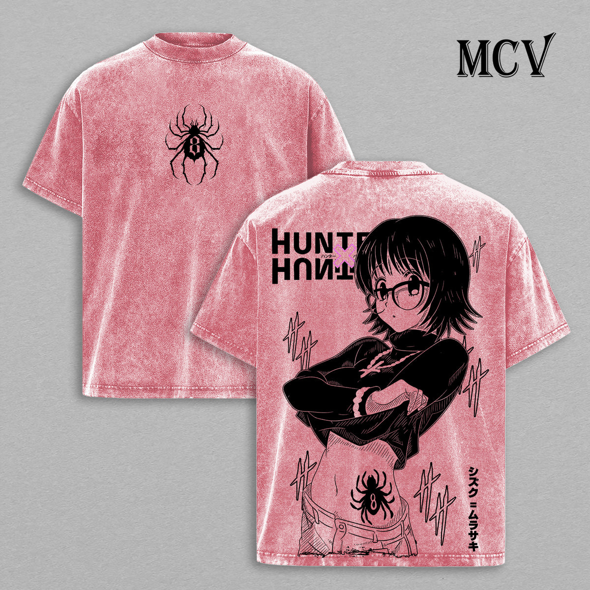 Shizuku Hunter x Hunter T-Shirt, Phantom Troupe Anime Tee, Blinky Vacuum Vintage Washed Tee