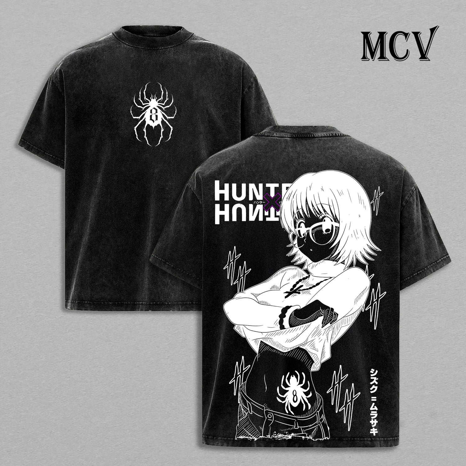 Shizuku Hunter x Hunter T-Shirt, Phantom Troupe Anime Tee, Blinky Vacuum Vintage Washed Tee