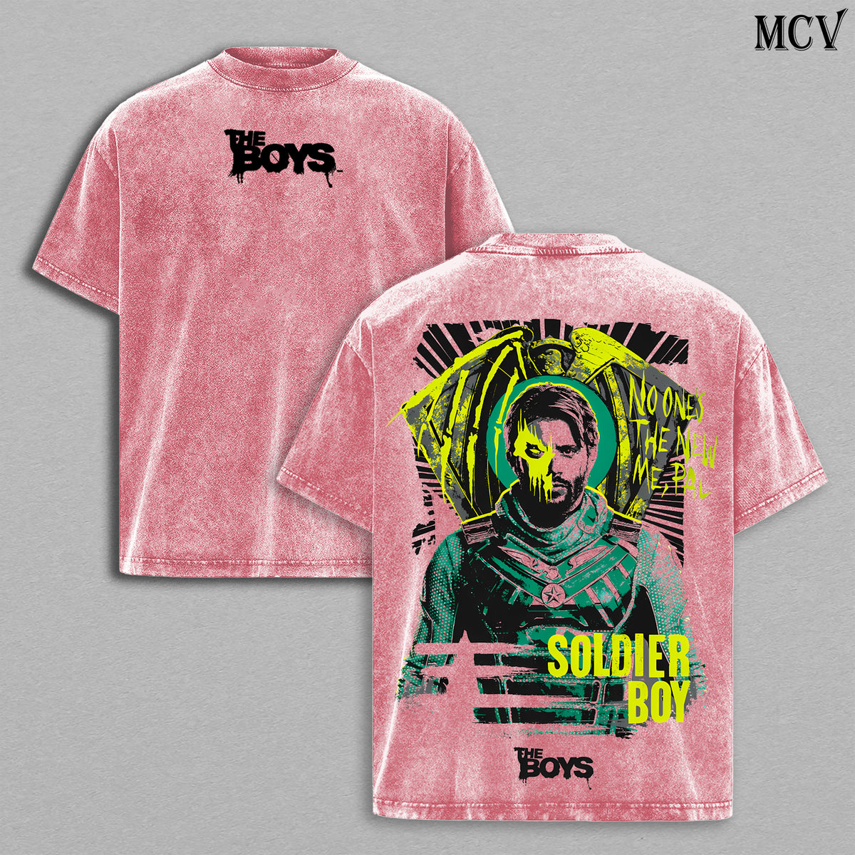 Soldier Boy The Boys Washed T-Shirt, Vintage Superhero Oversized Tee, Heavy Cotton Shirt