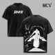 Yamamoto Bankai T-Shirt, Bleach Anime Tee, Ryujin Jakka Flame Vintage Washed Tee