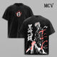 Ichigo Hollow Bleach Washed T-Shirt, Vintage Anime Oversized Tee, Heavy Cotton Streetwear Shirt
