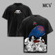Brook x Laboon One Piece Washed T-Shirt, Vintage Anime Oversized Tee, Heavy Cotton Shirt