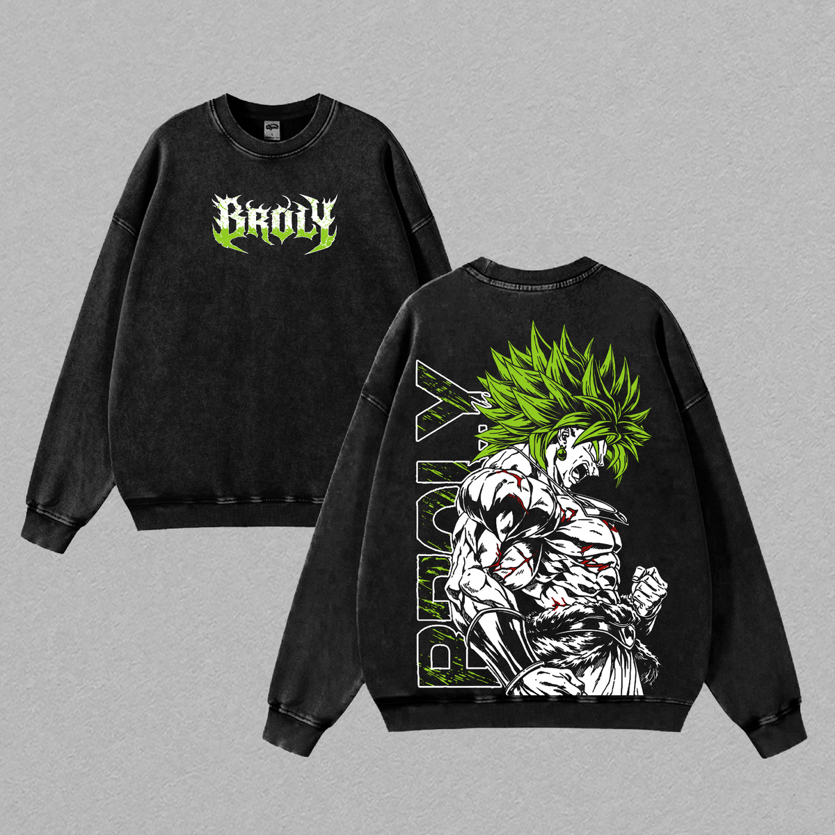 Broly x DBZ Legendary Super Saiyan Graphic Tee, Anime Vintage Washed T-Shirt, Rage Power Design, Streetwear Heavy Cotton Unisex Shirt, Gift for DBZ Fans