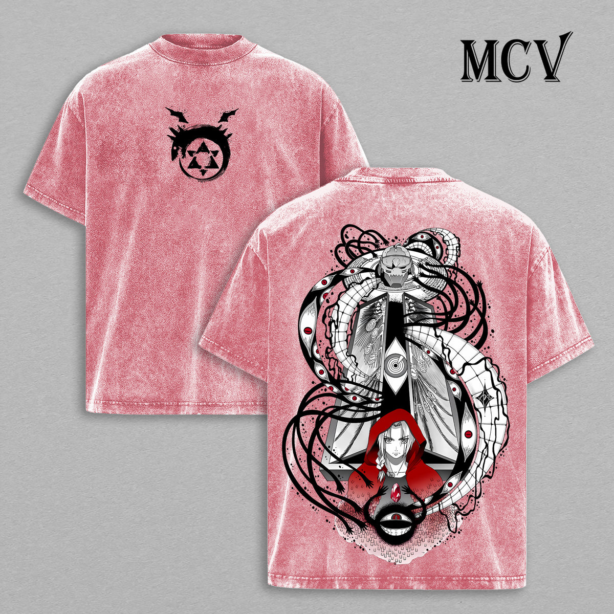 Fullmetal Alchemist Brotherhood T-Shirt, Edward & Alphonse Vintage Oversized Cotton Tee