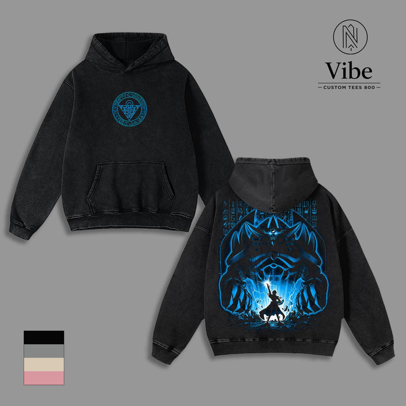 Obelisk The Tormentor Yu-Gi-Oh Vintage Washed T-Shirt, Tank Top, Sweatshirt, Hoodie Egyptian God Card Anime Graphic Tee, Duel Monsters Oversized Streetwear Cotton Tshirt, Classic Menswear Clothes Apparel, Gift for Yu-Gi-Oh Fans Men & Women