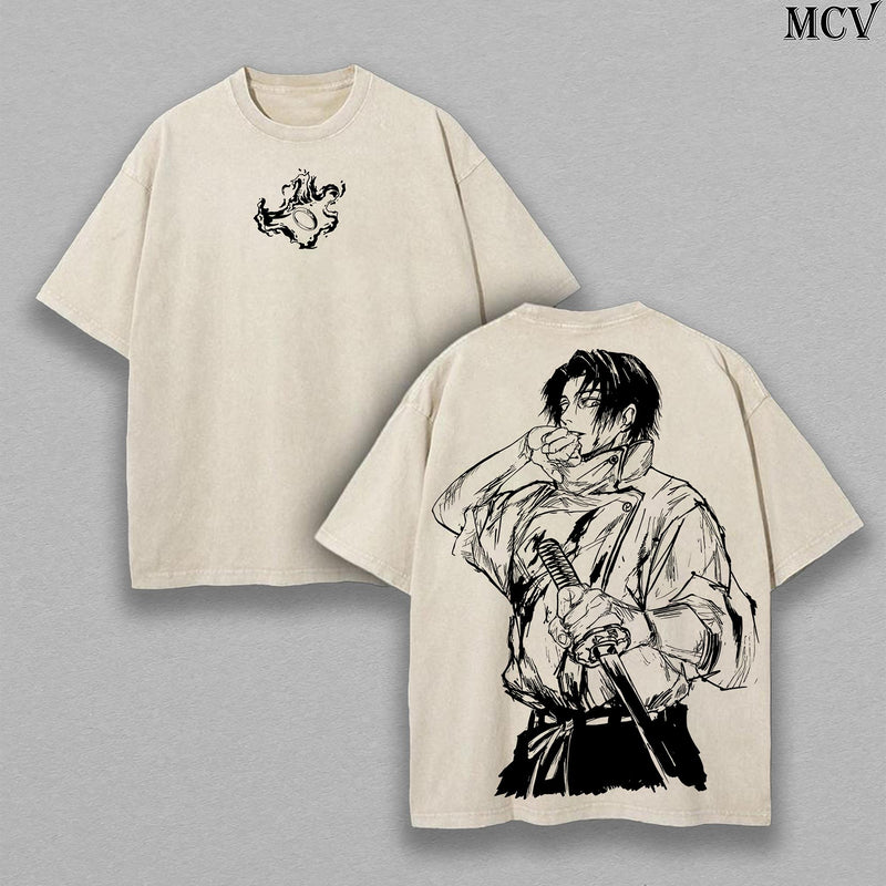 Yuta Okkotsu T-Shirt – Jujutsu Kaisen Washed Oversized Anime Tee | Vintage Graphic Unisex Shirt for JJK Fans & Manga Lovers