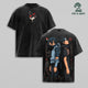 Shisui Uchiha and His Closest Friend Naruto Shippuden Vintage Washed Heavyweight Cotton T-Shirt, Uchiha Clan Silent Bonds Double Sided Anime Graphic Tee, Oversized Manga Gym Streetwear, Unisex Fan Gift