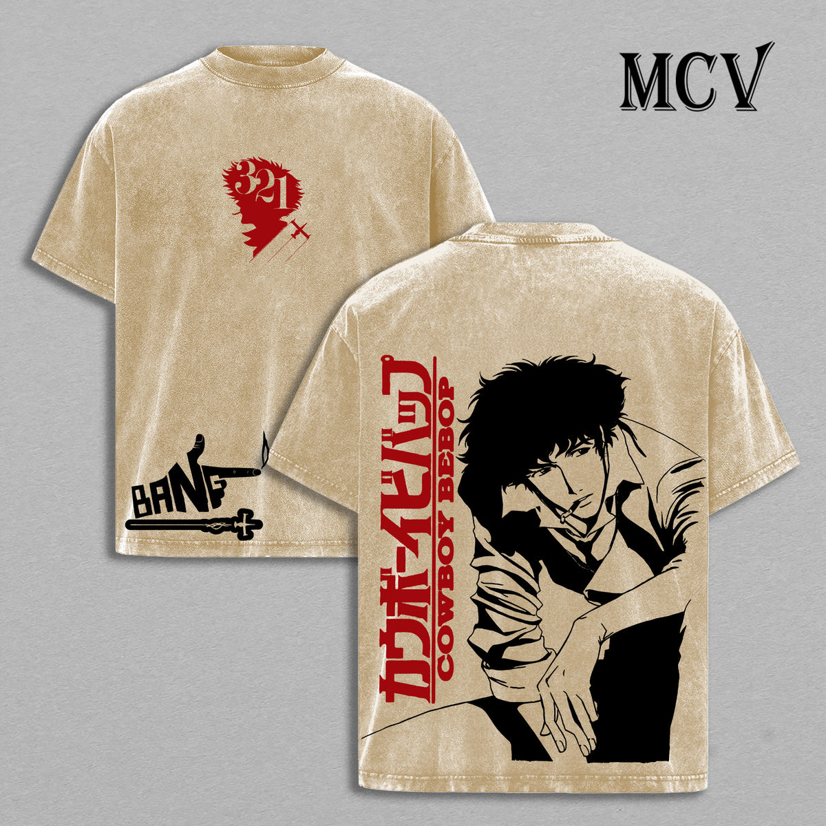 Cowboy Bebop Space Cowboy Shirt, Vintage Anime Oversized Streetwear Graphic Tee