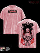 Kisuke Urahara Bankai Bleach TYBW Part 4 Double Sided Graphic Tee, Kannonbiraki Benihime Aratame Oversized Vintage Washed T-Shirt, Soft Cotton Crewneck Casual Unisex Streetwear, Gift for Anime Fans