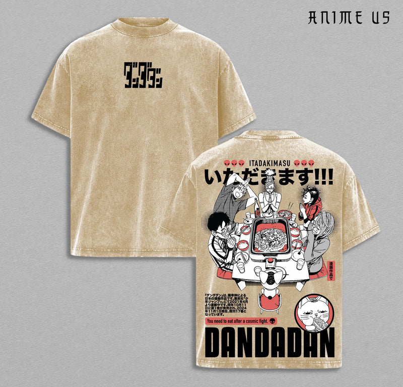 Momo Ayase - Okarun (Ken Takakura) - Seiko Ayase - Turbo Granny -  Aira Shiratori - Jiji x Dandadan Anime Manga Oversize Streetwear, Japanese Comic Shirt, Unisex Cotton Top Gift for Anime Fans
