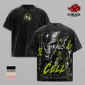 Cell DBZ T-Shirt, DBZ Anime Villains Graphic Tee, Back Print Vintage 90s Anime Shirt, Graphic Tees Men, Trendy Tshirts, Men's T Shirts, DBZ Streetwear, Unisex Cotton Distressed Tee, Merch For Men