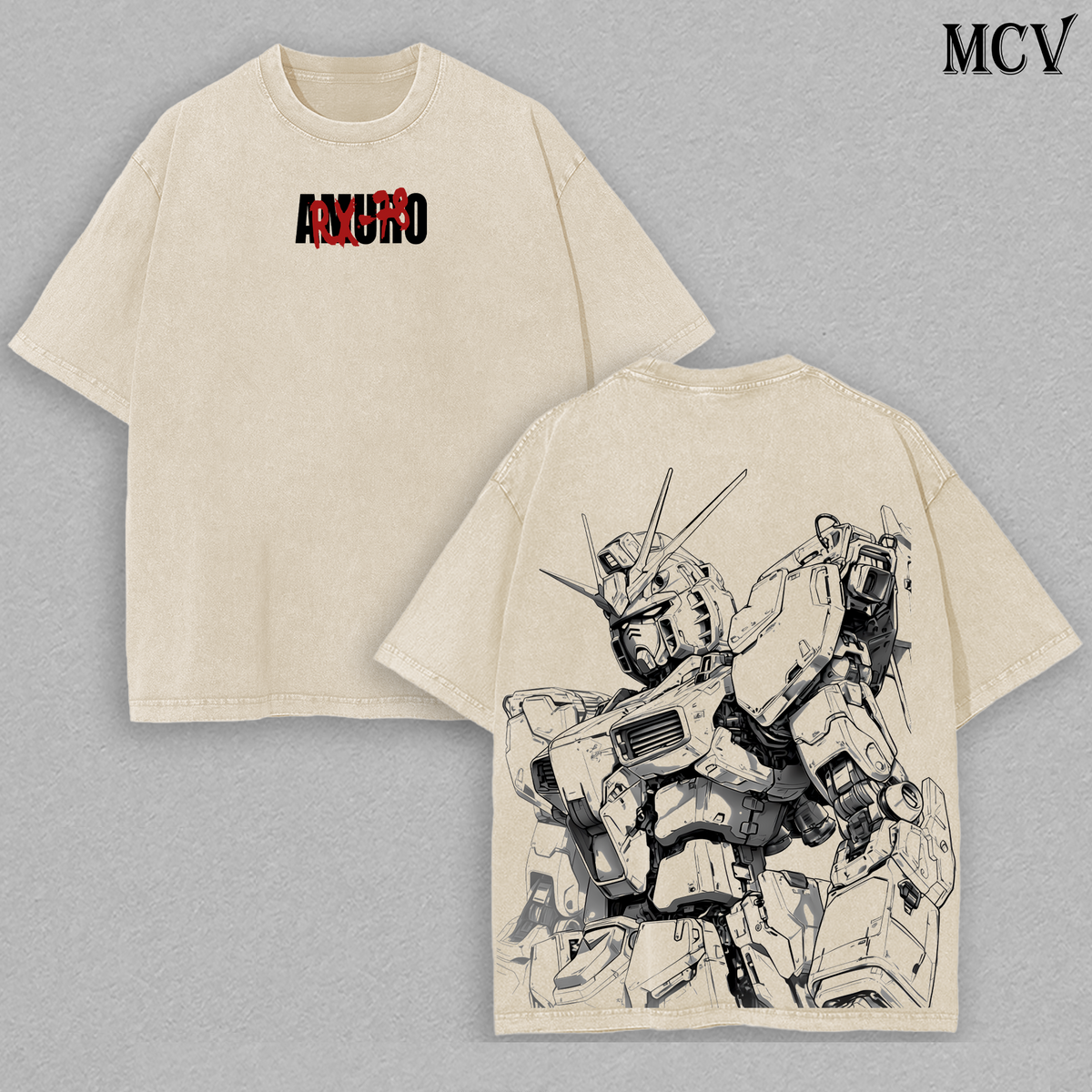 RX78 Mecha T-Shirt, Anime Robot Tee, Gundam Style Shirt, Monochrome Mech Graphic Tee, Vintage Cotton Unisex