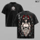 Albedo Overlord Tee – Albedo Vintage Washed T-Shirt | Overseer of the Guardians | Gothic Japanese Irezumi Tattoo Art | Overlord Anime Manga Graphic Tee | Heavy Cotton Unisex Oversized Streetwear Top