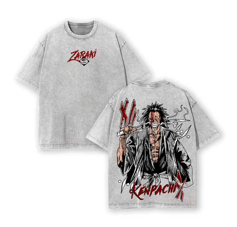 Kenpachi Zaraki T-Shirt – Bleach Vintage Washed