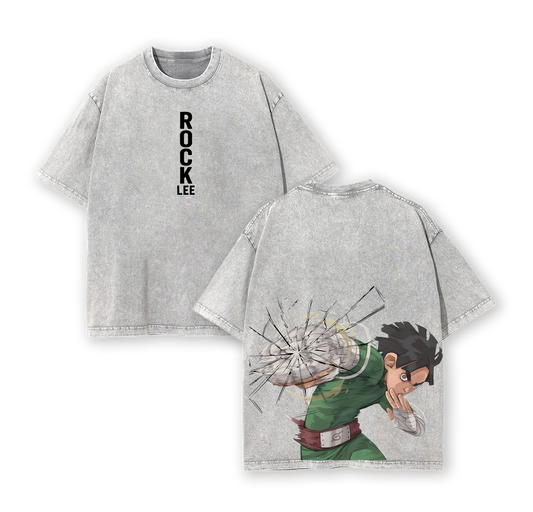 Rock Lee V.2 - Naruto Anime Washed T-Shirt