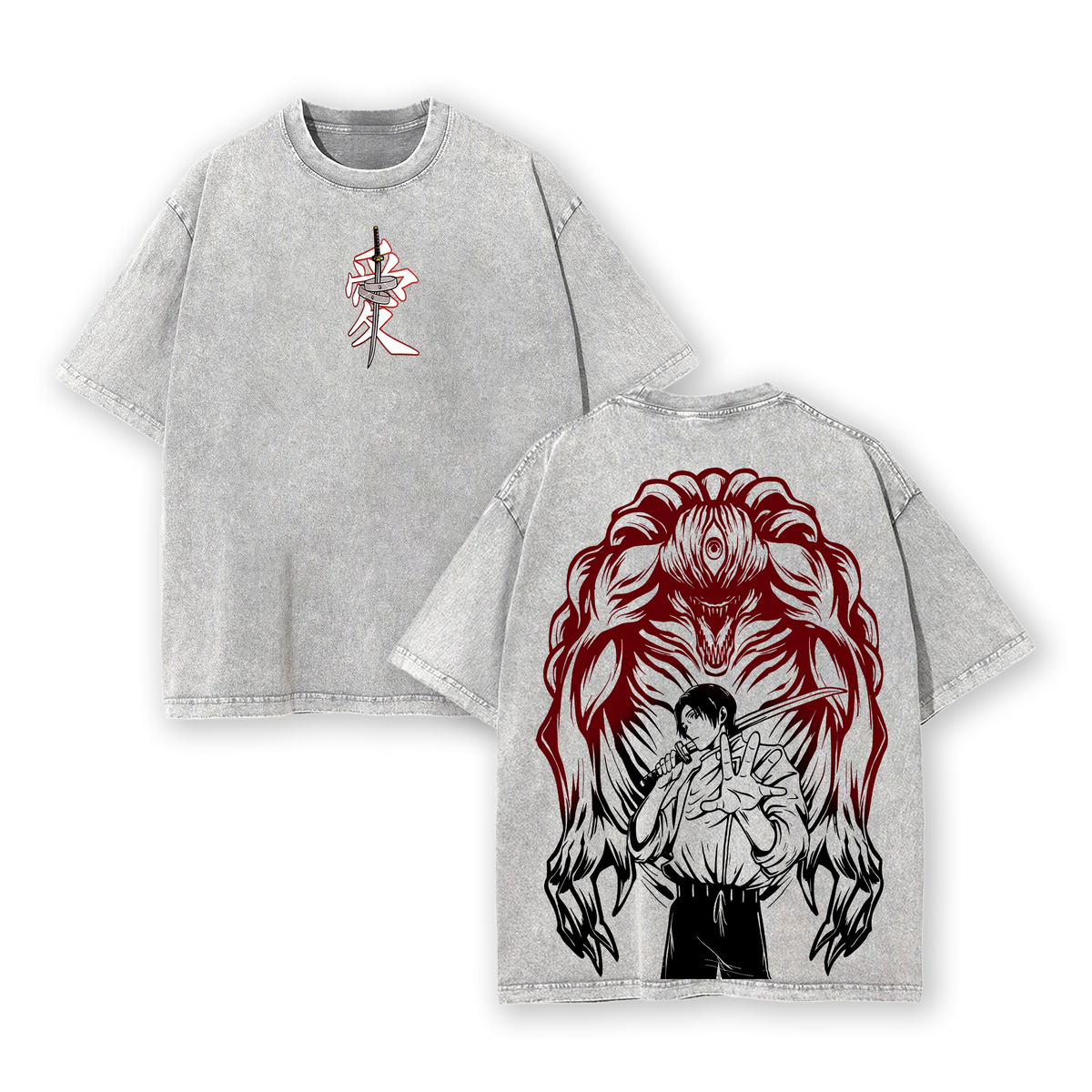 Jujutsu Kaisen Yuta Vintage T-Shirt – Oversized Anime Graphic Tee