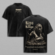 King of Kings Jesus Lion Vintage Washed Oversized T-Shirt, Heavy Cotton Christian Faith Graphic Tee, Biblical Lion of Judah Streetwear, Unisex Religious Shirt, Powerful Jesus Apparel Gift for Believers