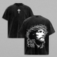 Faith Over Fear Jesus Christ Vintage Washed T-Shirt / Sweatshirt / Hoodies | Christian Streetwear Tee | Cross Graphic Shirt | Heavy Cotton Tee | Religious Gift for Faith Believers
