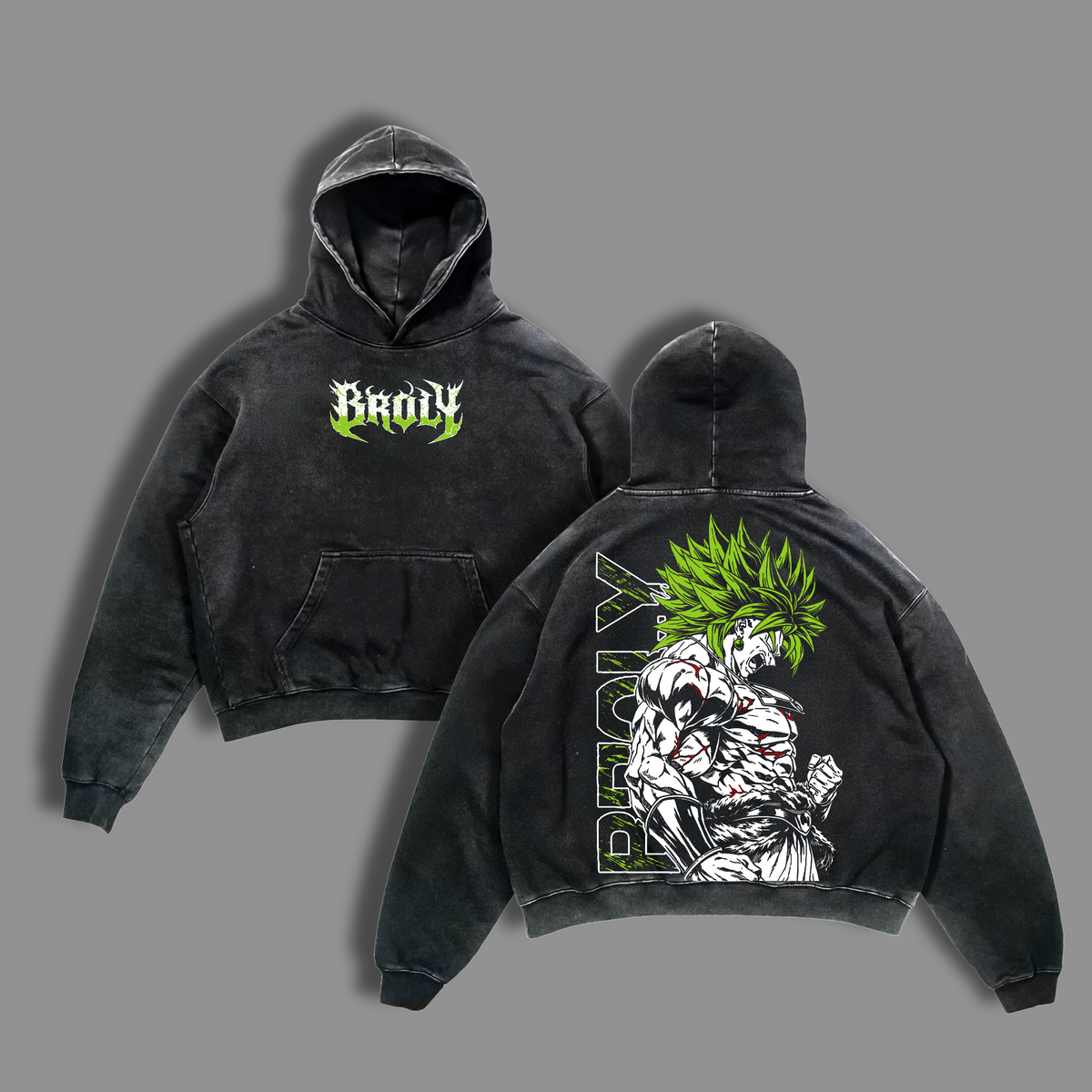 Broly x DBZ Legendary Super Saiyan Graphic Tee, Anime Vintage Washed T-Shirt, Rage Power Design, Streetwear Heavy Cotton Unisex Shirt, Gift for DBZ Fans