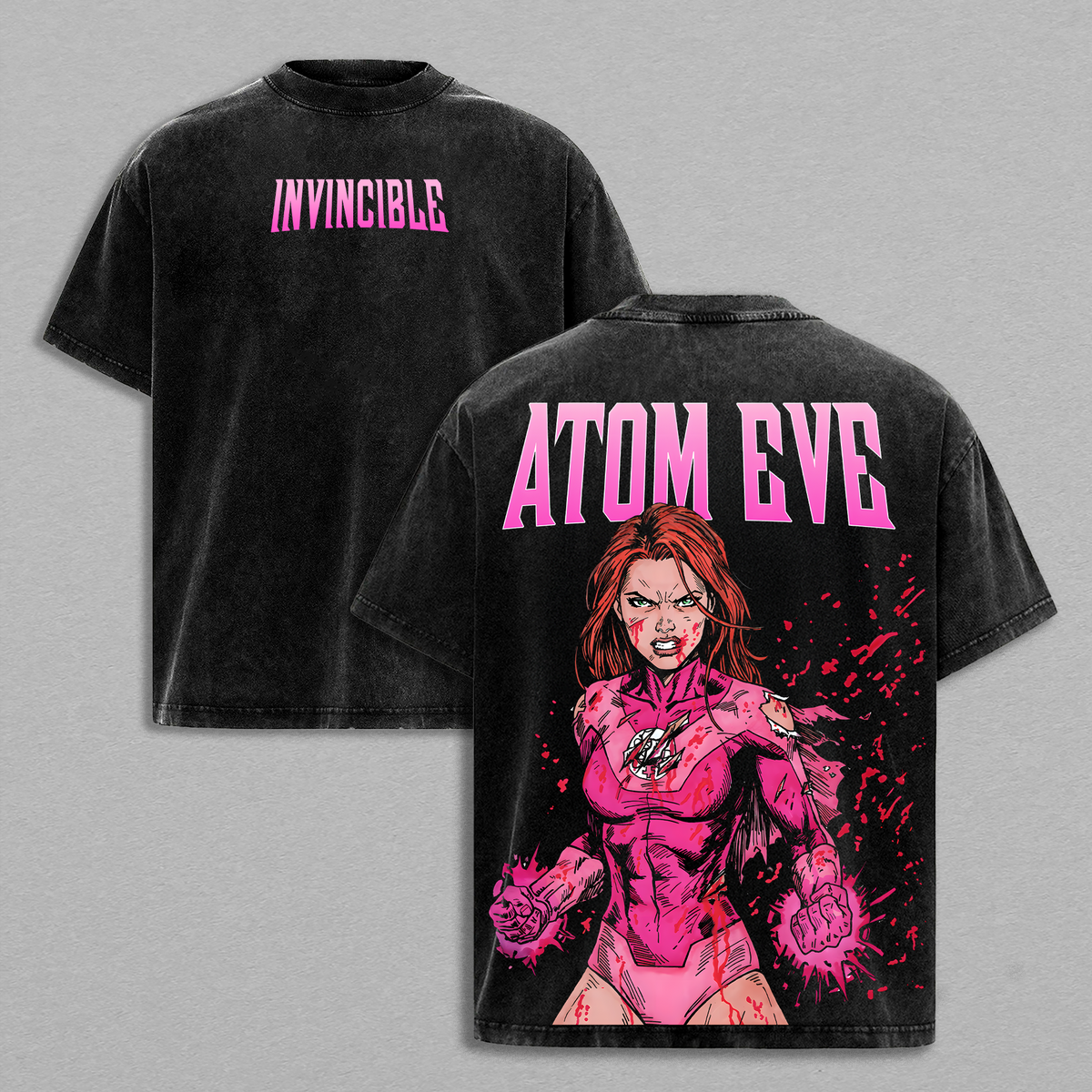 Atom Eve Invincible Comic Shirt Oversized T Shirt Vintage Tee Unisex Streetwear Superhero Graphic Tee Comic Book Character Apparel Gift for Superhero Fans