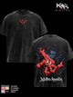 Sukuna Culling Game Part 2 Anime Graphic T-Shirt, Jujutsu Kaisen Season 4 Double Sided Tee, Vintage Washed Soft Cotton Menswear Top, Classic Casual Streetwear Clothes