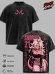Android 21 DBZ Vintage Washed TShirt - Majin Android Anime Graphic Tee Oversized Streetwear Top Cotton Tshirt Classic Menswear Clothes Apparel Gift for DBZ Fans Men Women