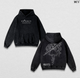 Fantasy Elf Frieren Hoodie – Beyond Journey’s End Vintage Washed Anime Pullover Hoodie Cozy Aesthetic