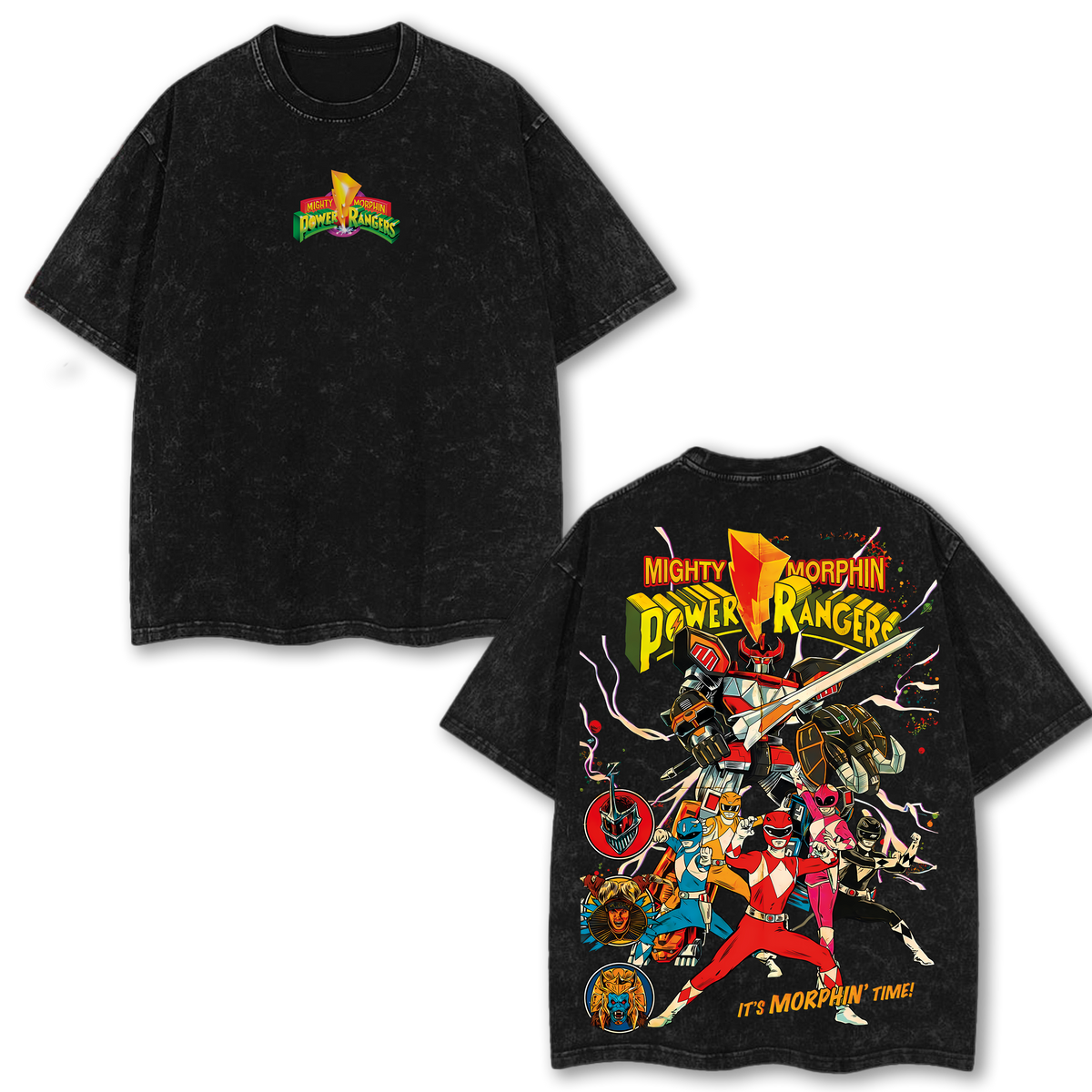Mighty Morphin Power Rangers T-Shirt – Movie & Game Superhero Graphic Tee