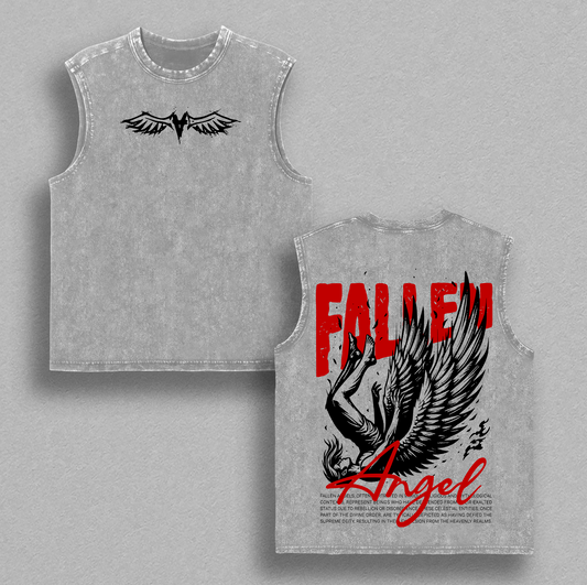 Fallen Angel Shirt Vintage Washed Tee / Hoodie / Sweatshirt | Dark Aesthetic Graphic Tee | Angel Wing Streetwear | Grunge Oversize Shirt for Men Women Jesus Apparel  Christian Based Clothing