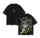 Zenitsu Thunder Breathing Vintage Oversized Washed T-Shirt – Heavy Cotton Graphic Tee Inspired by Demon Slayer
