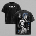 Grimmjow Jaegerjaquez & Ulquiorra Cifer Vintage T-Shirt - Espada Bleach Anime Double Printed Vintage Clothes Washed Tee Unisex Oversized Anime Manga Washed Heavyweight Cotton T-Shirt