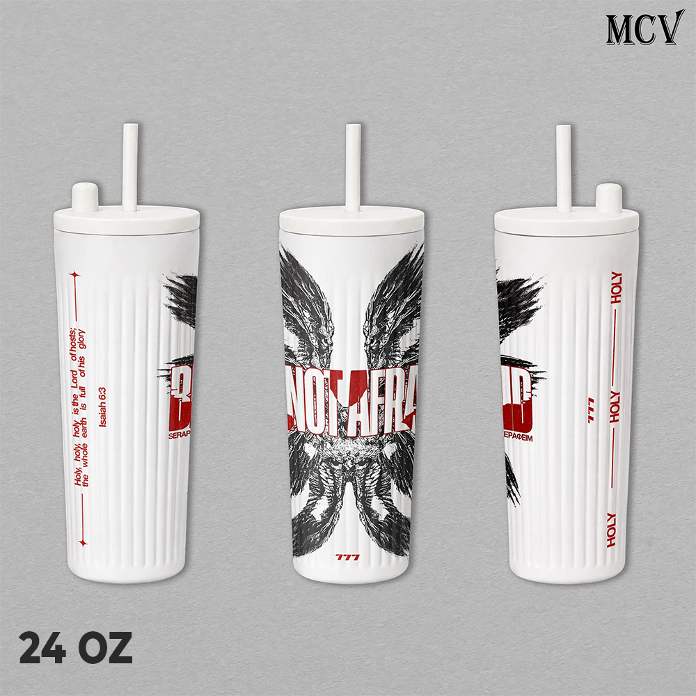 Seraphim Angel Insulated Tumbler 17oz, 24oz, 30oz, Christian Religious Gothic Winged Angel Design, Stainless Steel Travel Cup, Double Wall Vacuum Water Bottle