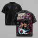 Bardock vs Frieza DBZ T-Shirt, Saiyan Warrior Galactic Emperor Graphic Tee, Back Print Vintage 90s Anime Shirt, Graphic Tees Men, Trendy Tshirts, Men's T Shirts, DBZ Streetwear, Unisex Cotton Distressed Tee, Merch For Men