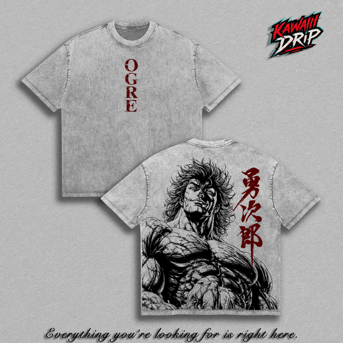 Yujiro Hanma Baki Graphic Tee Vintage Washed Shirt Unisex Streetwear Anime Shirt Gym Pump Cover Workout T-Shirt Bodybuilding Fitness Apparel Oversized Heavy Cotton Gift for Baki Fans