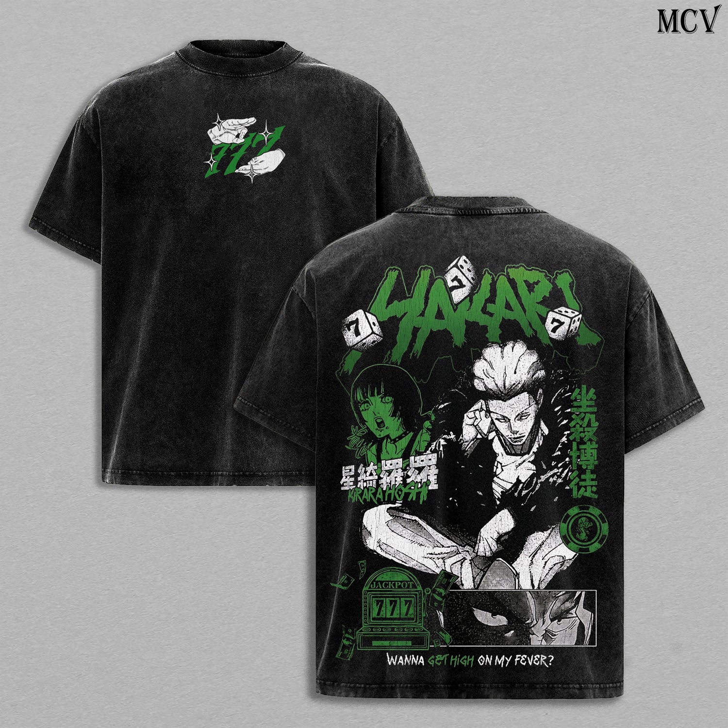 Kinji Hakari – Jujutsu Kaisen – Vintage Washed Heavyweight Cotton Anime Graphic T-Shirt Japanese Manga Streetwear Tee