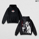 Uchiha Itachi – Naruto Shippuden – Vintage Washed Heavyweight Cotton Hoodie Japanese Anime Streetwear Graphic