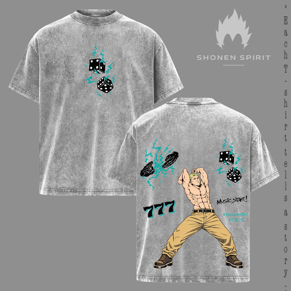 Kinji Hakari Anime Shirt, Jujutsu Kaisen Hakari