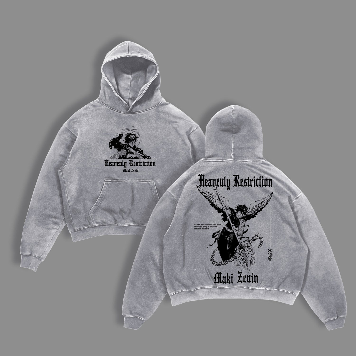 Maki Zenin Washed Apparel, Jujutsu Kaisen Merch