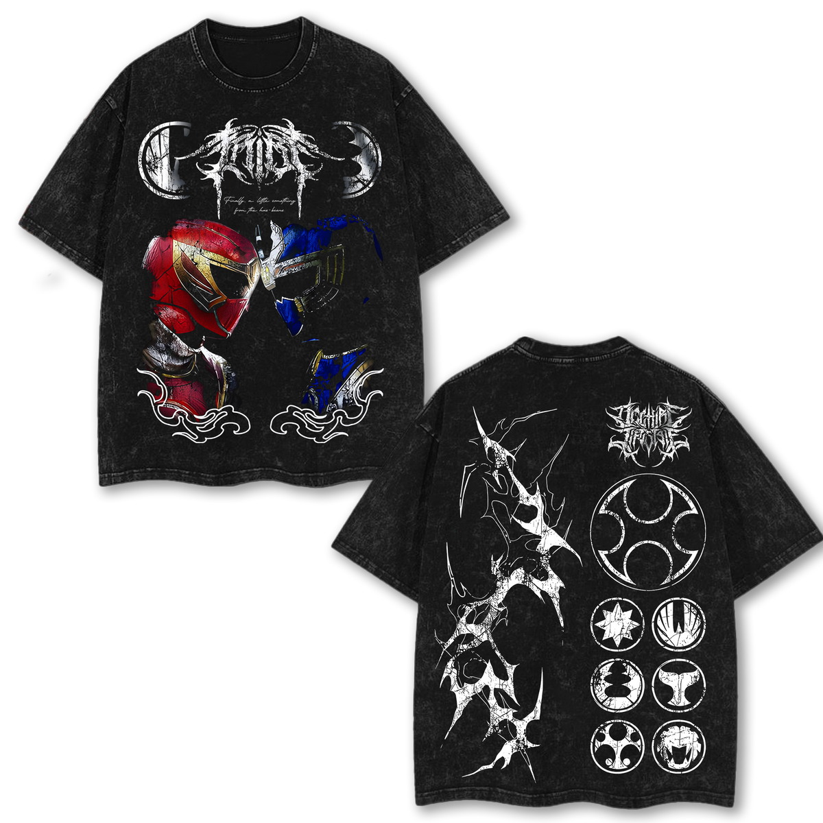 Ninja Storm Red vs Navy Ranger Graphic T-Shirt