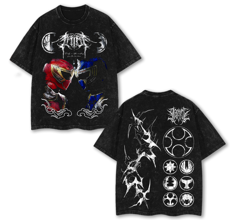Ninja Storm Red vs Navy Ranger Graphic T-Shirt