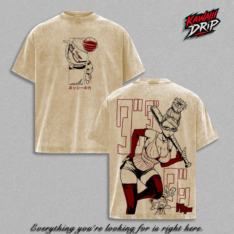 Seiko Ayase Dan Da Dan T-Shirt, Dandadan Psychic Granny Graphic Tee, Turbo Granny Manga Shirt, Occult Anime Streetwear T Shirt, Vintage Washed Back Print Tee, Otaku Fan Gift, Soft Cotton Unisex T-Shirt