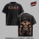 Baki Hanma T-Shirt Washed – Baki The Grappler Anime Manga Strongest Fighter Graphic Double Printed Tee, Heavy Cotton Unisex Oversize Streetwear Top Vintage Clothes Gift for Baki Fans and Manga